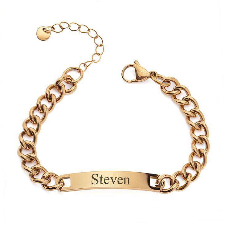 Men’s Personalised Cuban Link Bracelet
