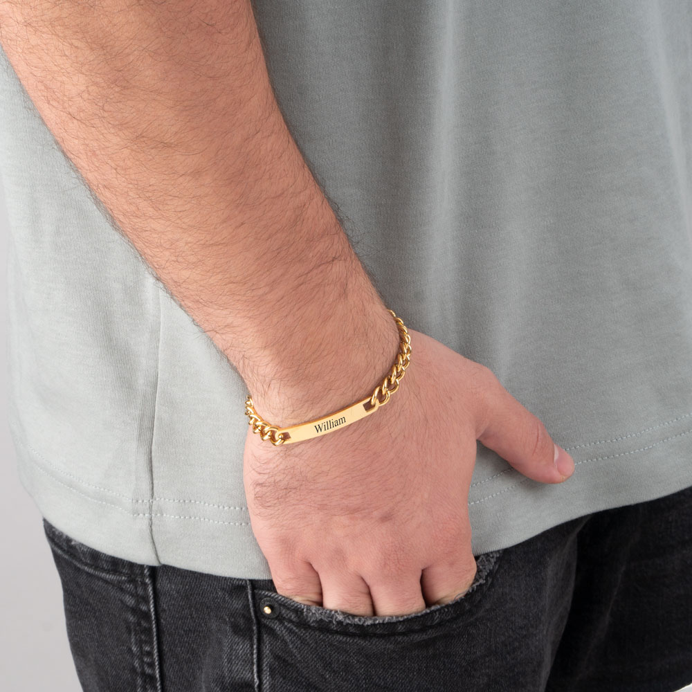 Men’s Personalised Cuban Link Bracelet