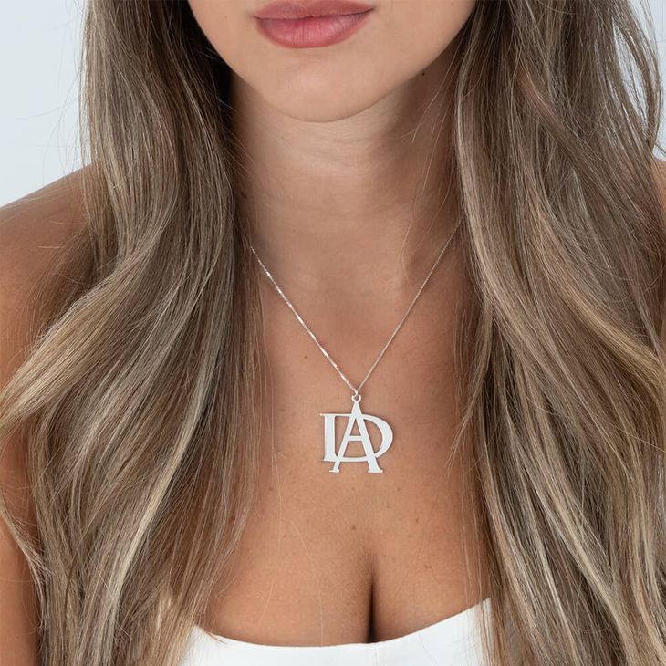 Interlocking Monogram Necklace