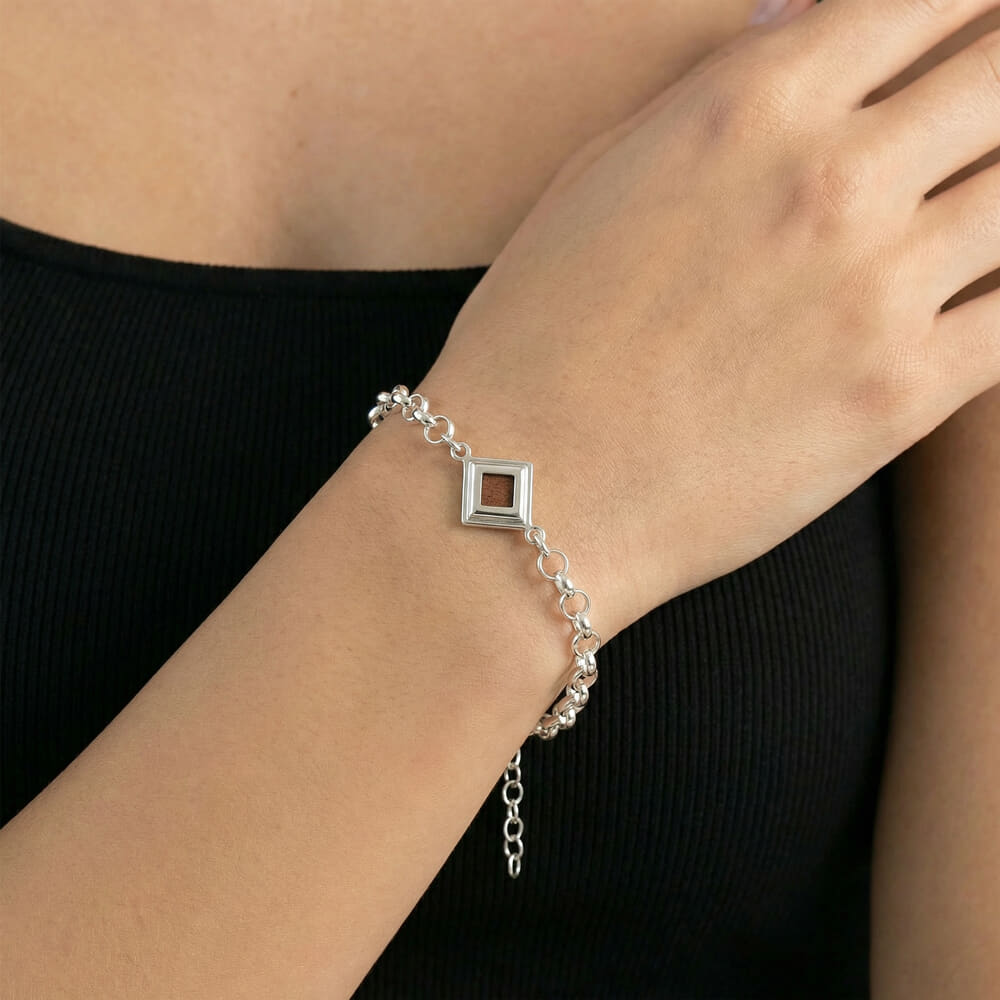 Nano Bible Bracelet on a model