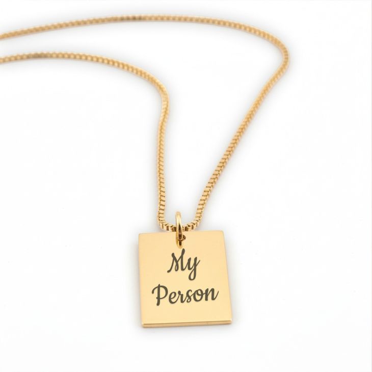 Custom Tag Necklace With Engraving - Picture 2