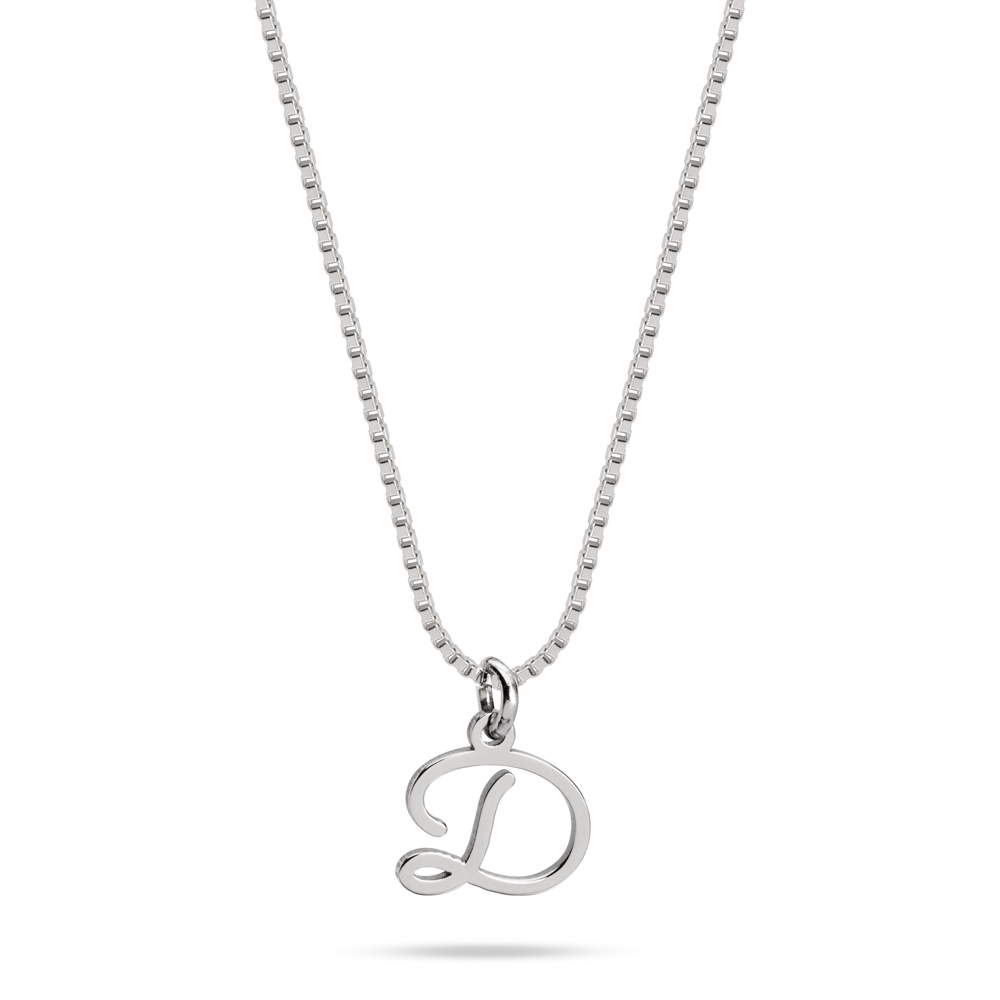 Delicate Cursive Initial Necklace
