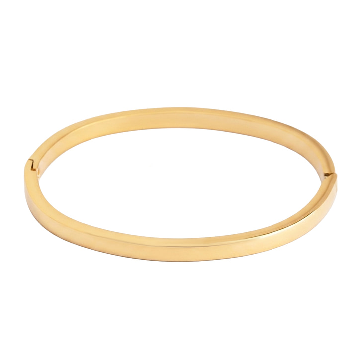 Minimalist Hinged Bangle Bracelet for Women