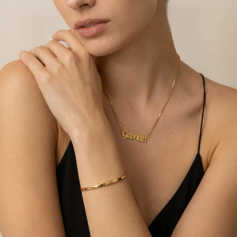 Minimalist Hinged Bangle Bracelet for Women