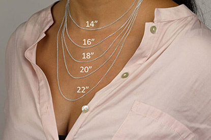 Necklace Size Chart - Choosing the Right Necklace Length